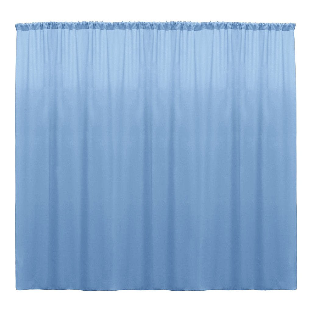 Backdrop Drape Curtain Polyester Poplin Fabric - Seamless, 10 Feet Wide X 15 Feet High (1 Panel)