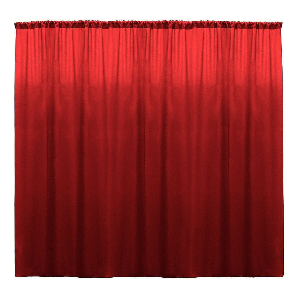Backdrop Drape Curtain Polyester Poplin Fabric - Seamless, 10 Feet Wide X 15 Feet High (1 Panel)