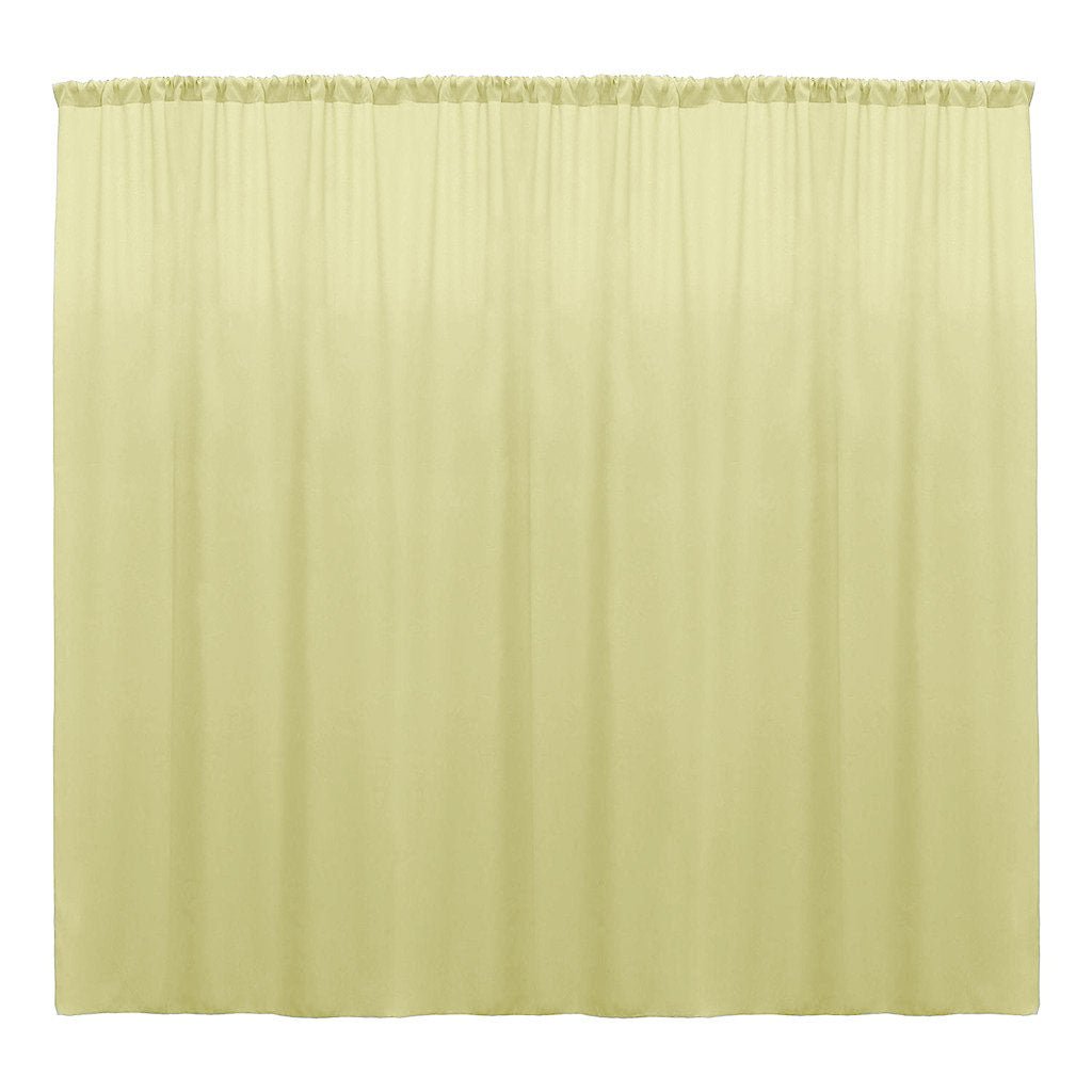 Backdrop Drape Curtain Polyester Poplin Fabric - Seamless, 10 Feet Wide X 15 Feet High (1 Panel)