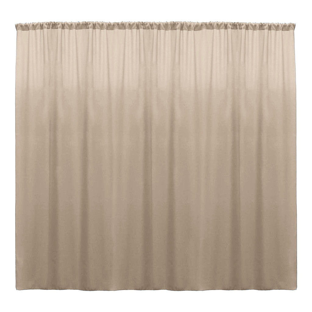 Backdrop Drape Curtain Polyester Poplin Fabric - Seamless, 10 Feet Wide X 9 Feet High (1 Panel)