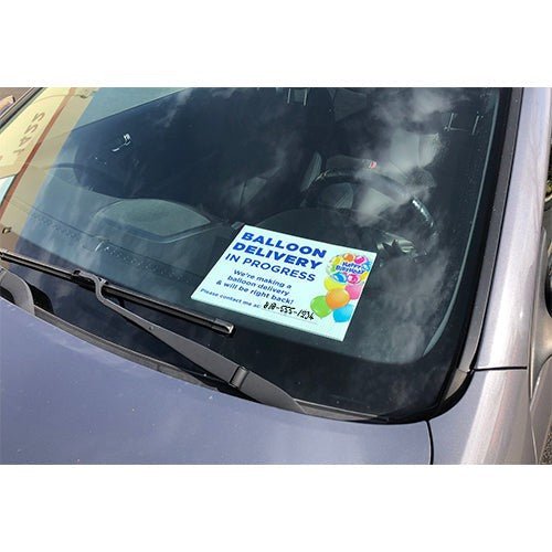 Decorator Tool Balloon Delivery Windshield Sign