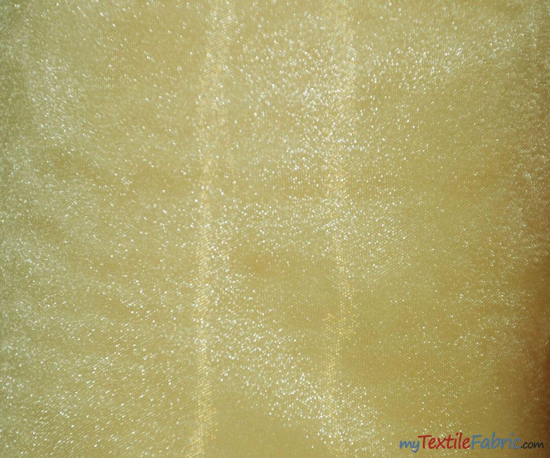Crystal Organza Polyester Fabric - Sparkle Sheer, 58/60" Width, Yards & Bolts (1 Yard)