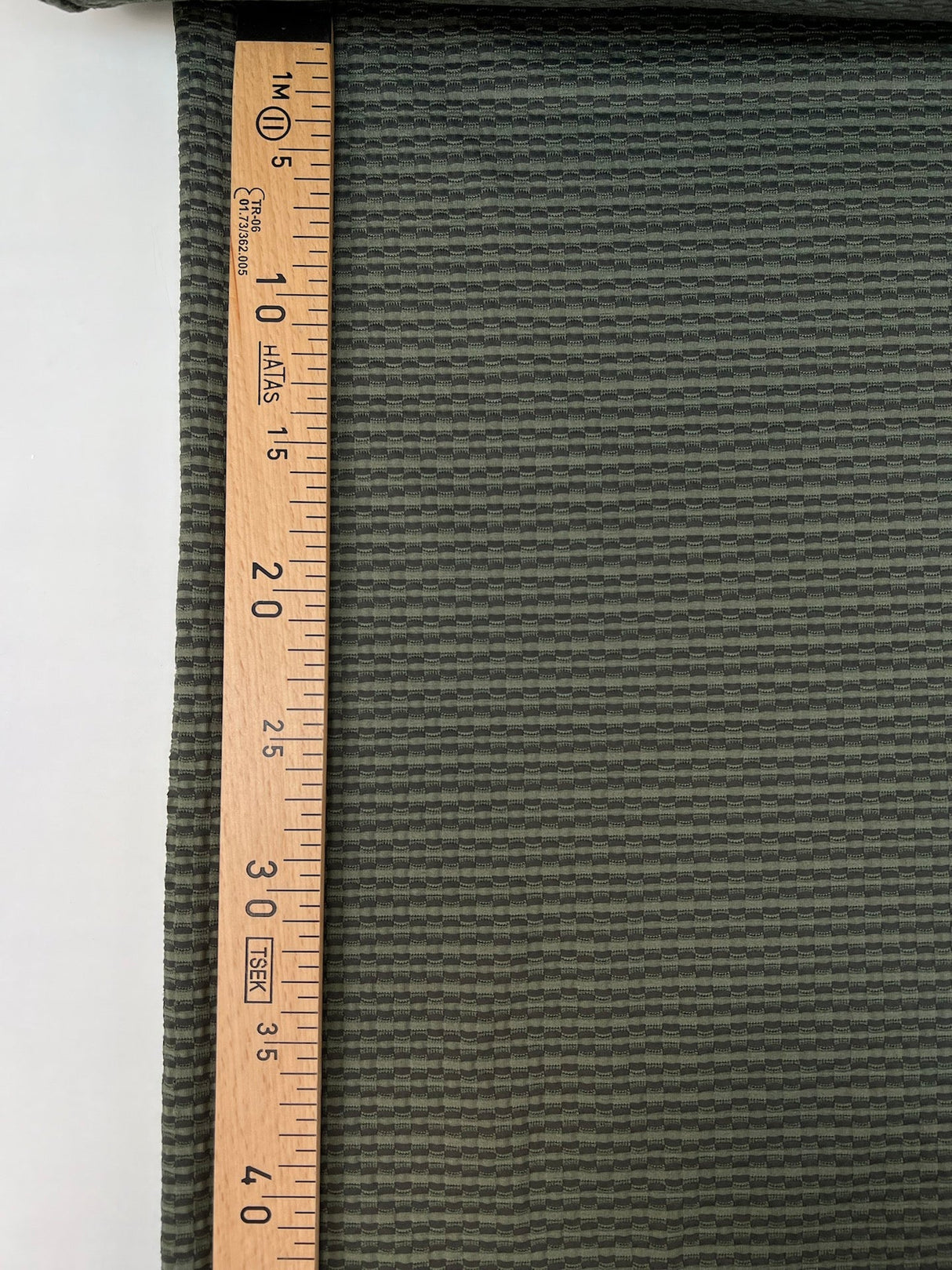 Green Stretch Jacquard Knit