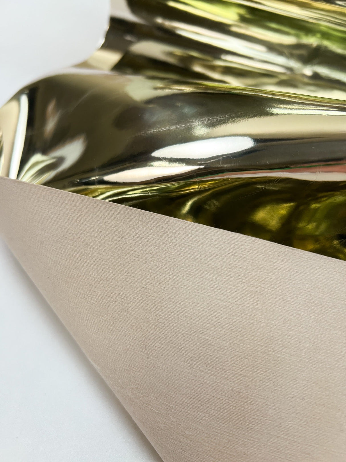 Golden Polyurethane Cotton Fabric