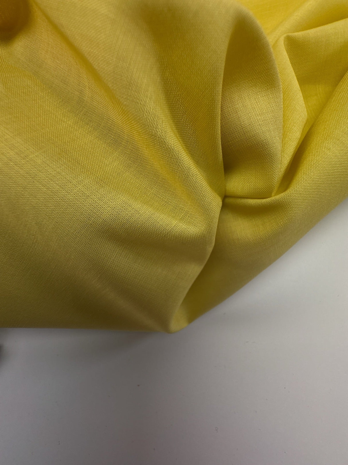 Italian Yellow Viscose Plain Woven