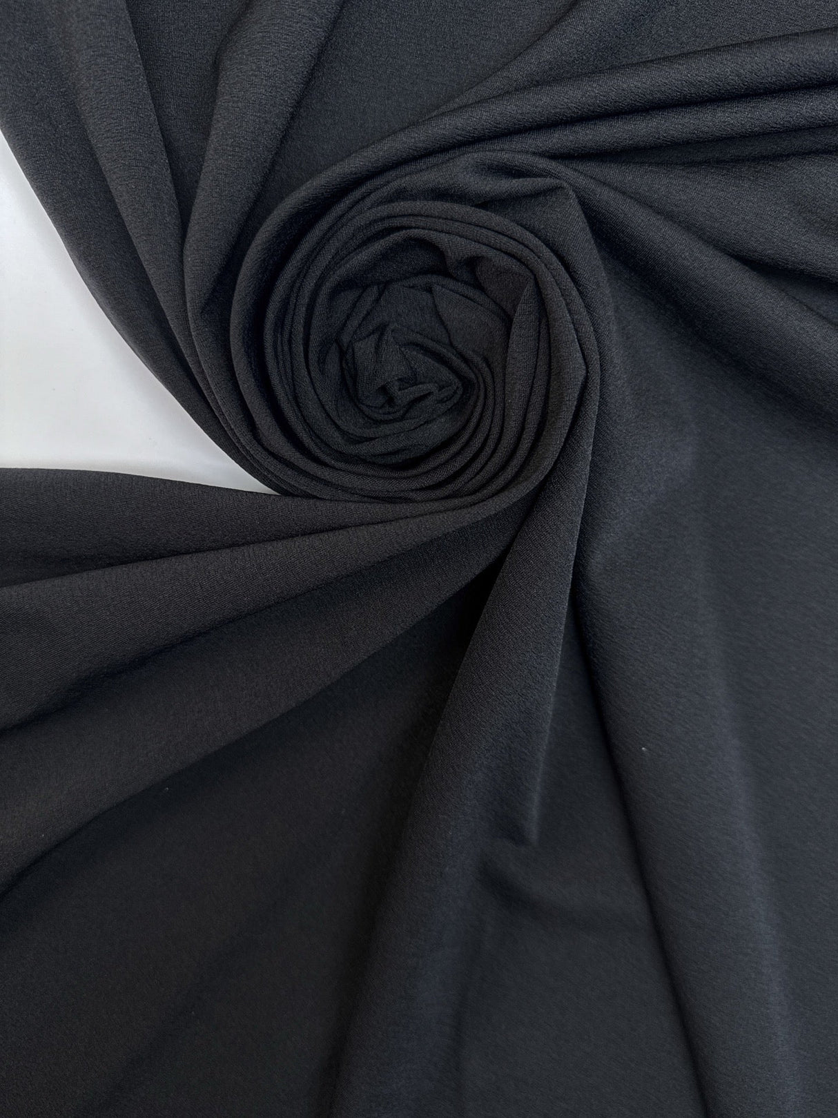 Black Polyamide Elastane Knitted Fabric