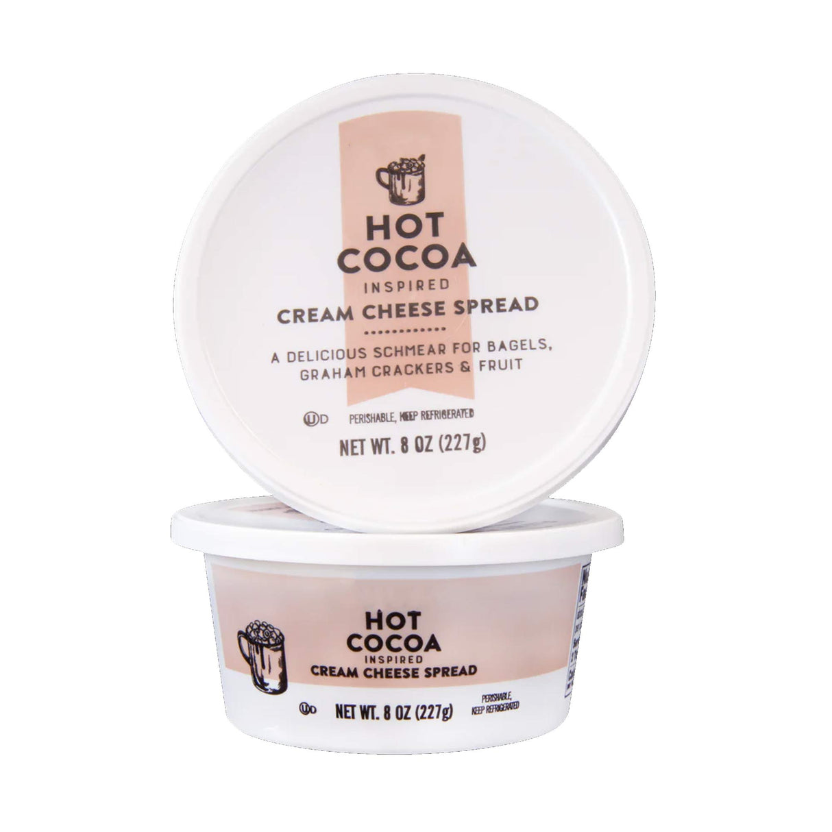 Hot Cocoa Inspired Cream Cheese Spread Chocolate Flavored Sweet Cream Cheese for Bagels and Desserts