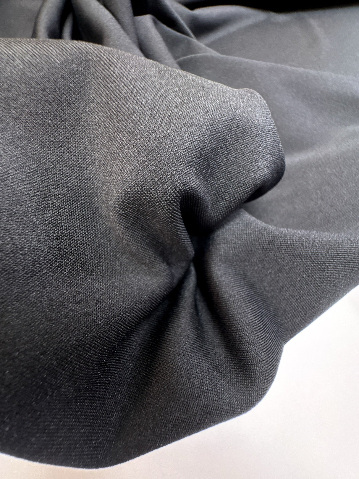 Black Polyamide Elastane Knitted Fabric