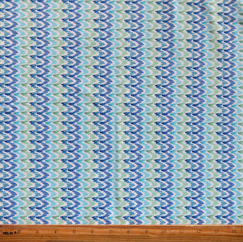Swim Knit Nylon Spandex Beachcomber Zig Zags