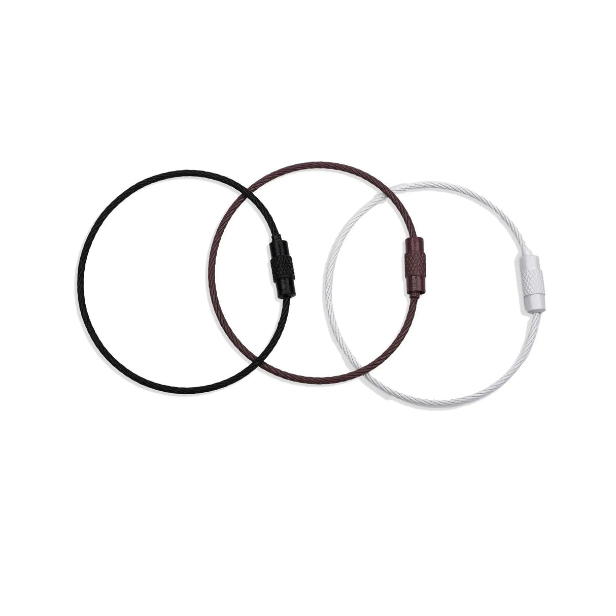 Beadable Charm Tumbler Cable - Brown (5 Cables - 6" x 1.5mm thick)