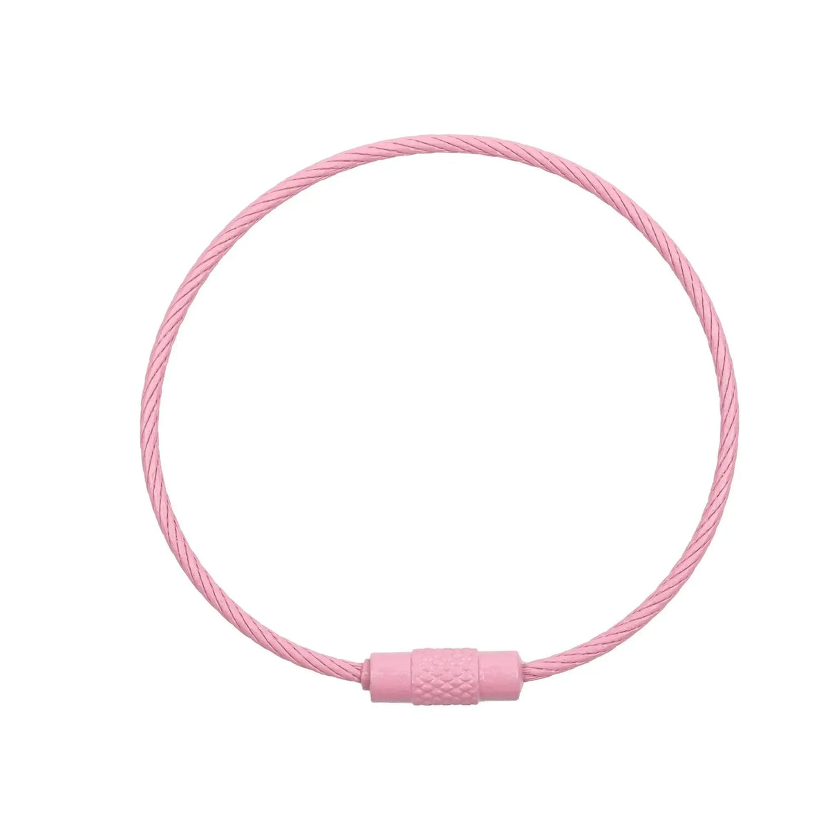 Beadable Charm Tumbler Cable - Light Pink (5 Cables - 6" x 1.5mm thick)