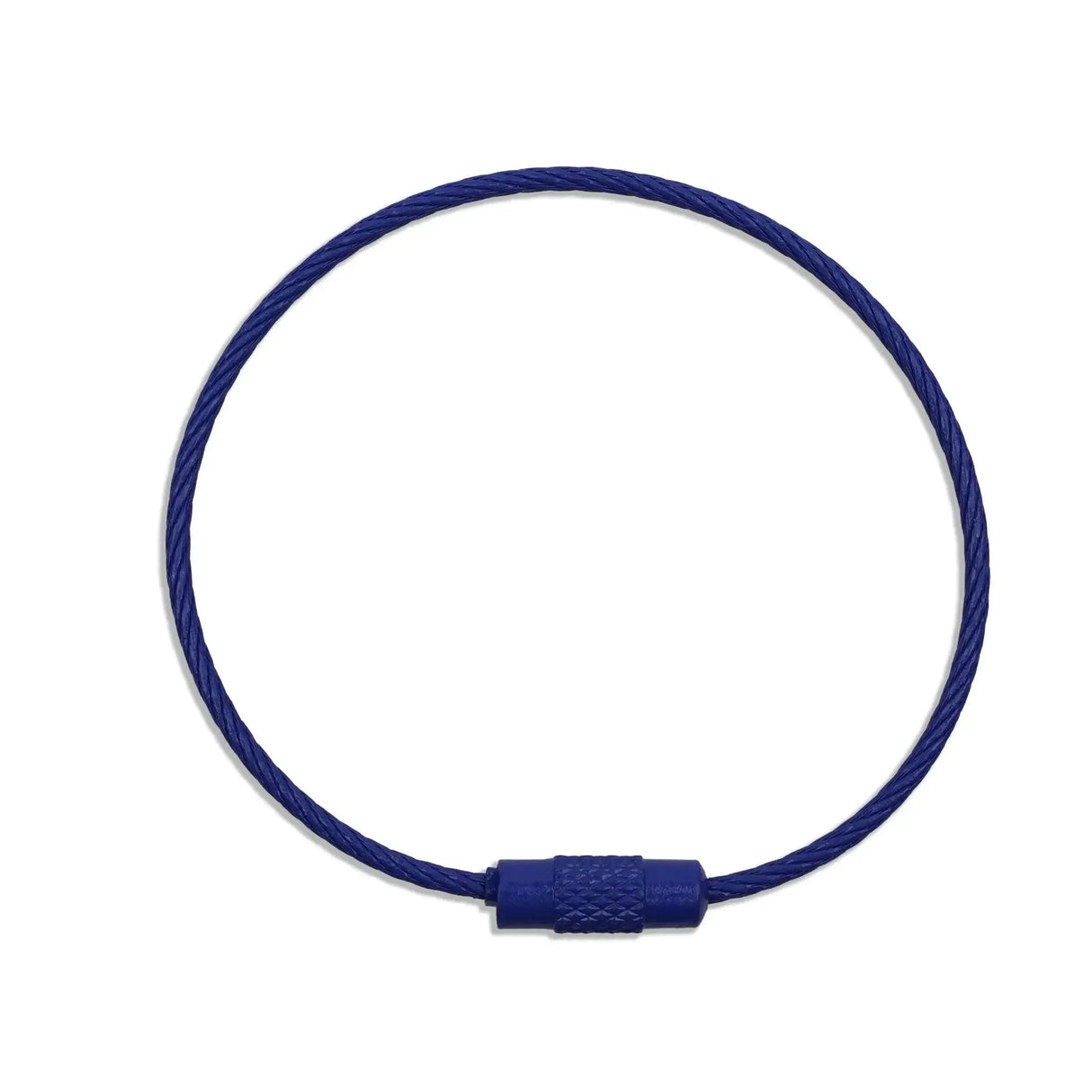 Beadable Charm Tumbler Cable - Navy Blue (5 Cables - 6" x 1.5mm thick)