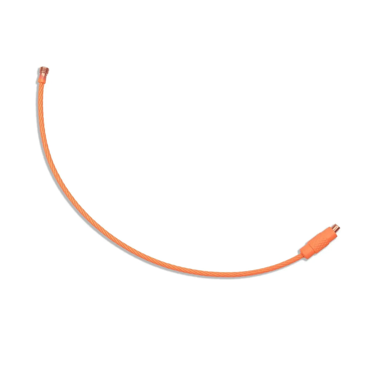 Beadable Charm Tumbler Cable - Orange (5 Cables - 6" x 1.5mm thick)