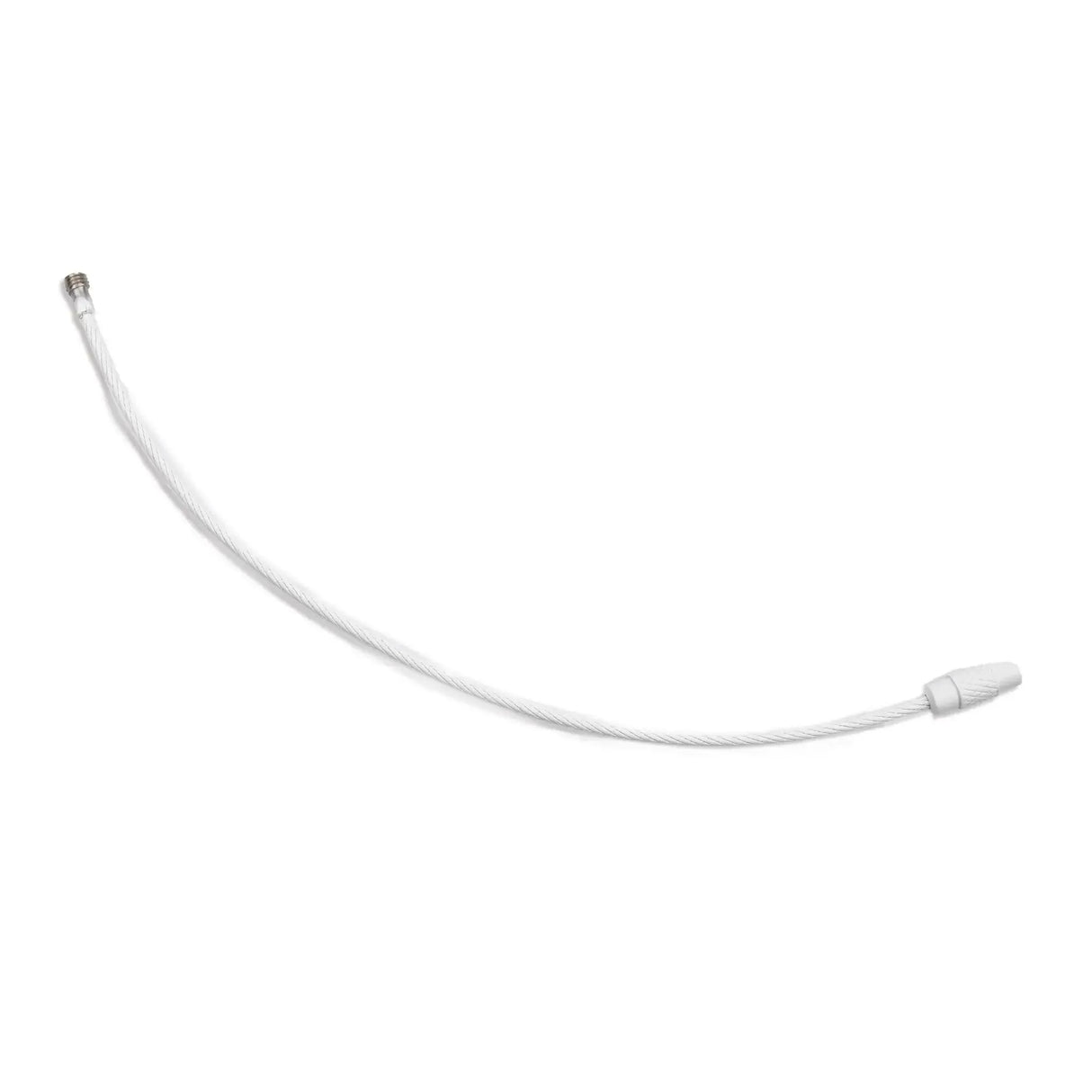 Beadable Charm Tumbler Cable - White (5 Cables - 6" x 1.5mm thick)