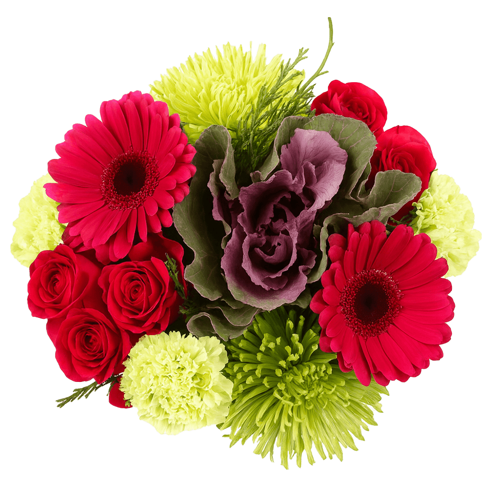 Silent Night Christmas Flower Bouquet Fresh Arrangement