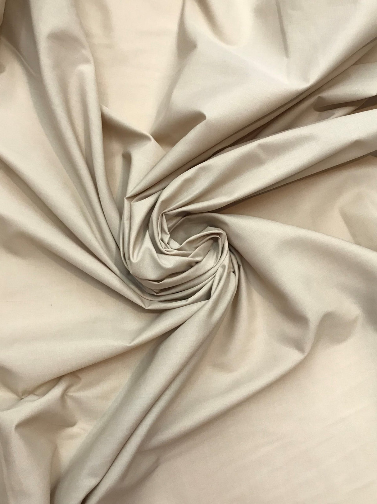 Beige Poly Cotton Fabric - Beige, 59/60" Width (1 Yard)
