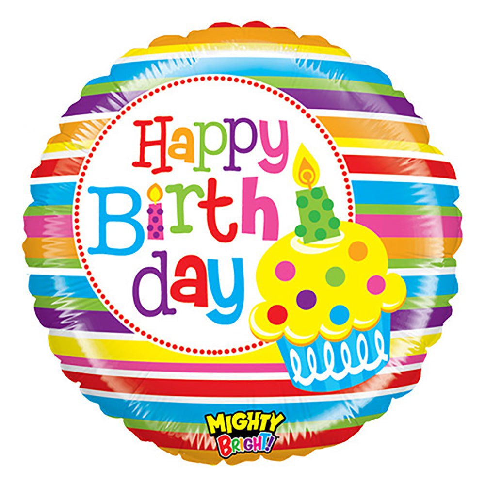 Foil Balloon Mighty Cupcake Birthday