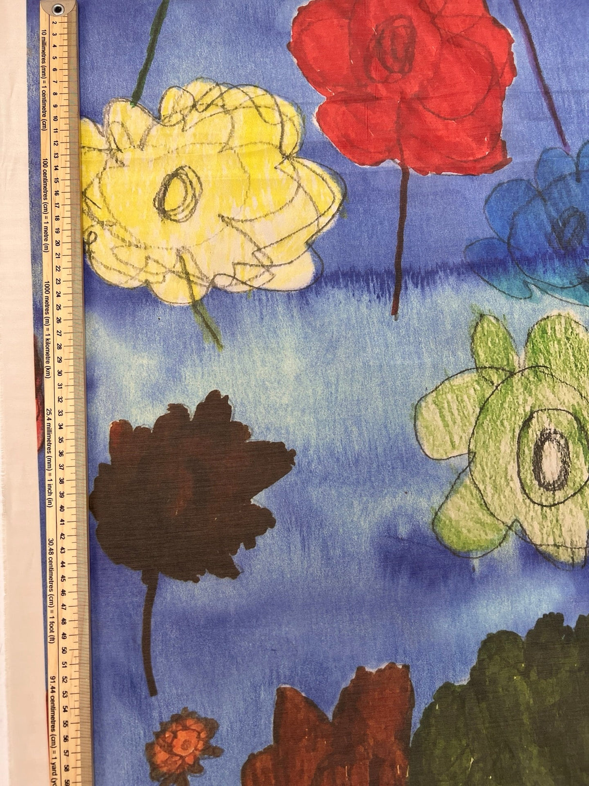 Polyester Woven Floral Multicolour