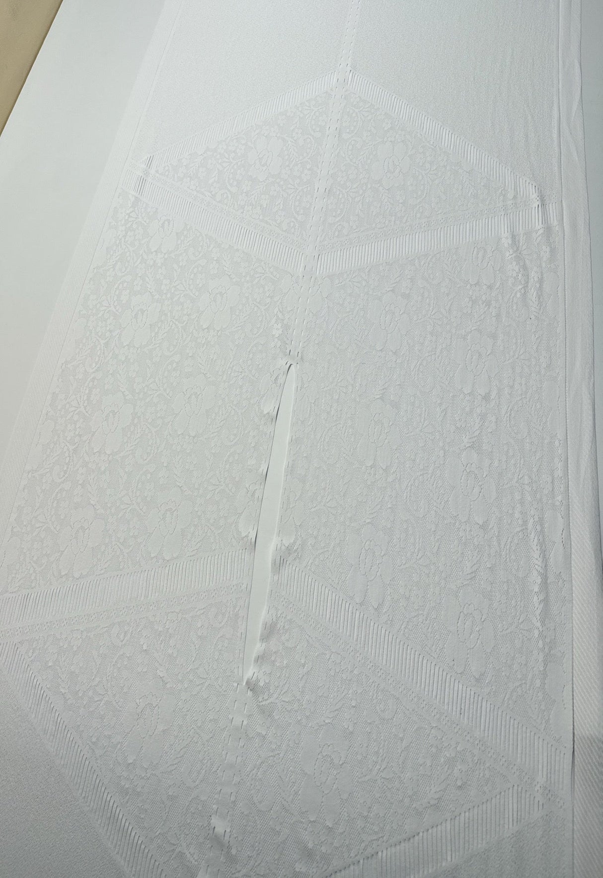Polyamide Elastane Knitted Fabric White Panel Print