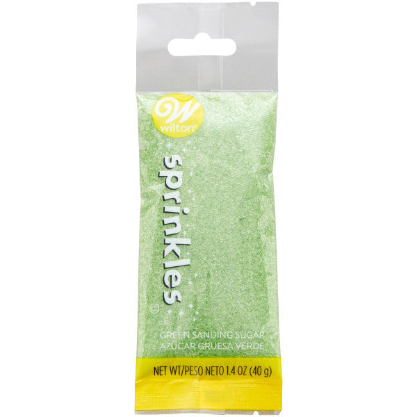 Wilton Green Sanding Sugar Sprinkles – 1.4 oz.