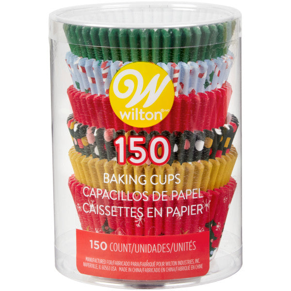 Wilton Christmas Holiday Cupcake Liners, 150-Count