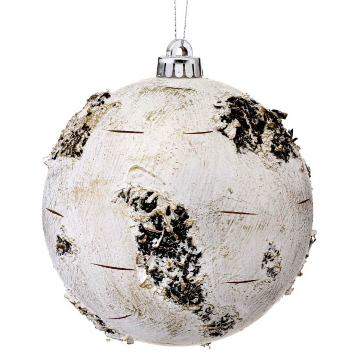 15 Cm Birch Ball Christmas Ornaments-Set of 2