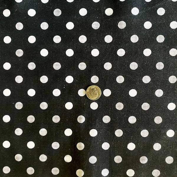 Small Polka Dot Poly Cotton Fabric - Multi-Color Polka Dots, 60" Width