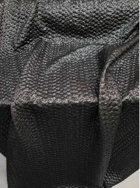 Black Brocade Jacquard Fabric