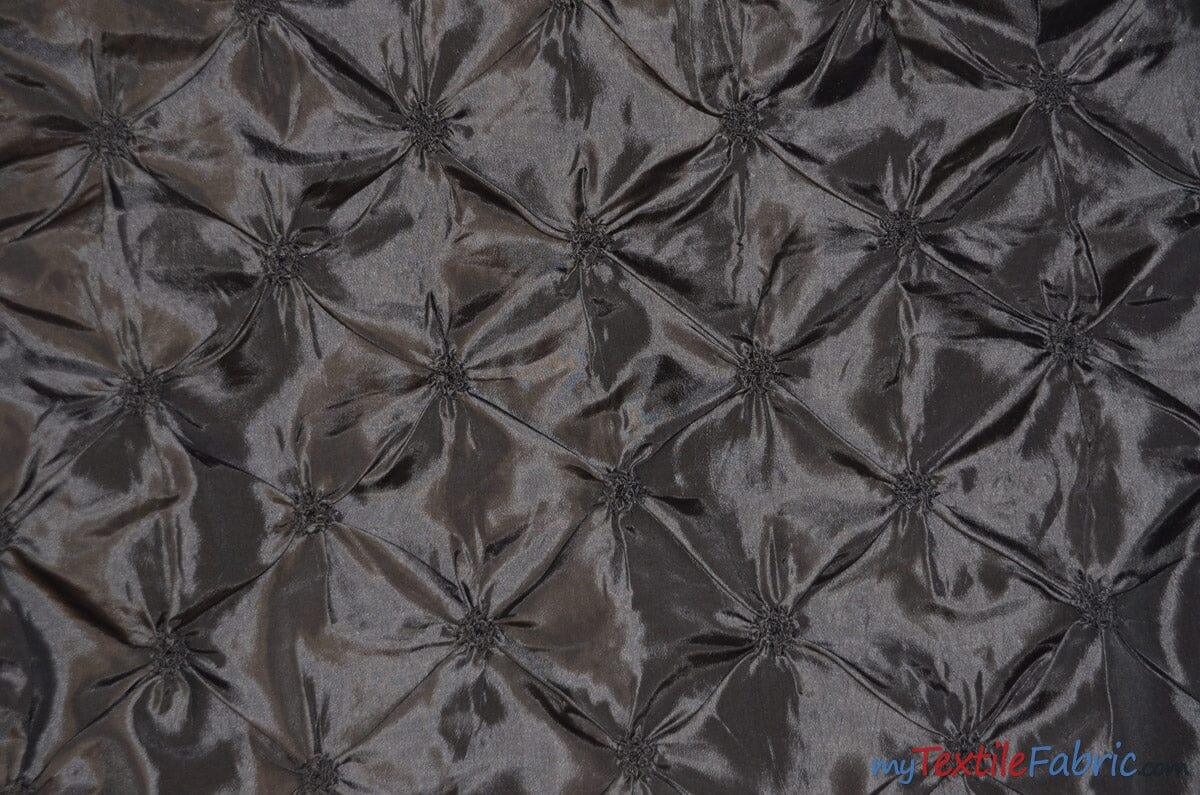Pinwheel Button Taffeta Polyester Fabric - Pinwheel Button Texture, 48" Wide, Multiple Colors (1 Yard)