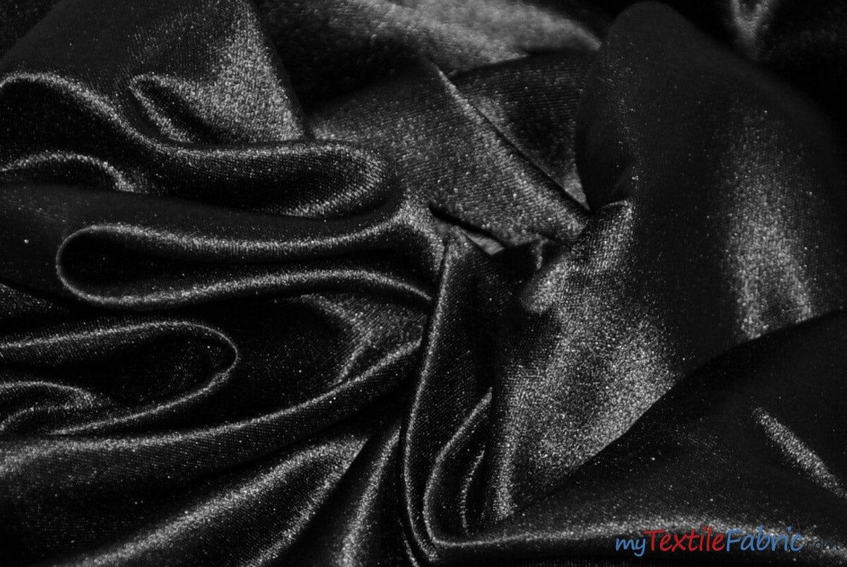 Stretch Matte Satin Peau De Soie Polyester Fabric - Solid, 58/60" Width (1 Yard)