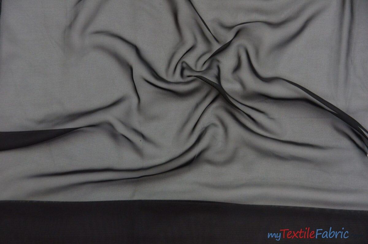 Polyester Chiffon Fabric - Super Soft, Flowy, Sheer, 58/60" Width, 100% Polyester (By The Continuous Yards & Bolts)
