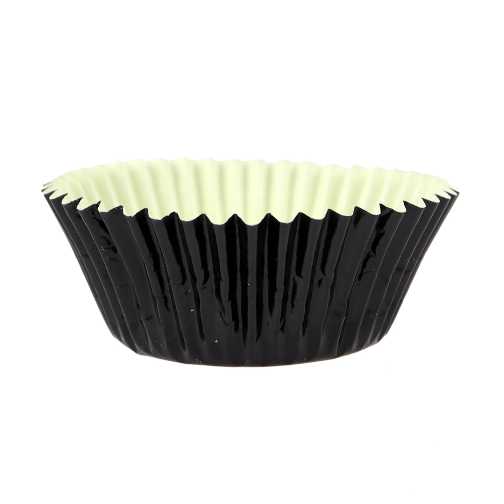 Black Foil Cupcake Liners, 2" Dia. x 1 1/4" High, Pack of 500