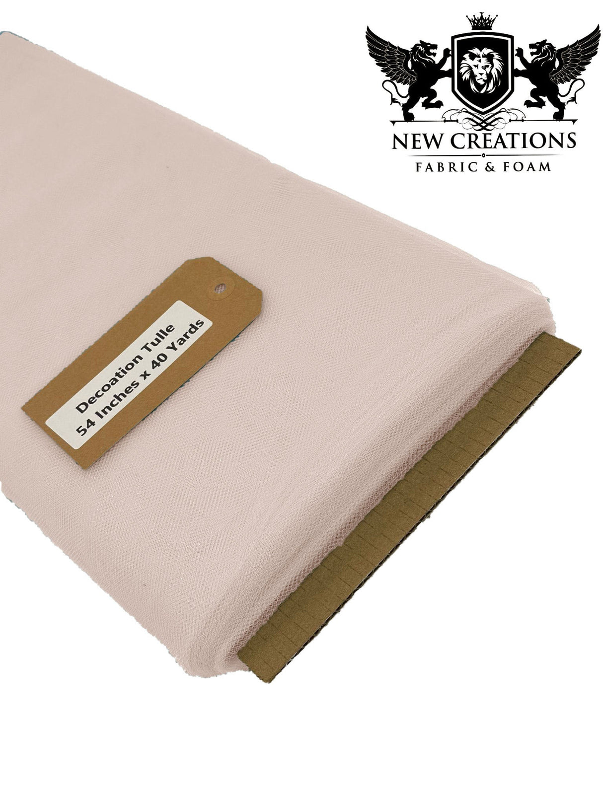 Blush Pink Tutu Tulle Fabric - Blush Pink Sheer Netting, 54" Width (5 Yards)