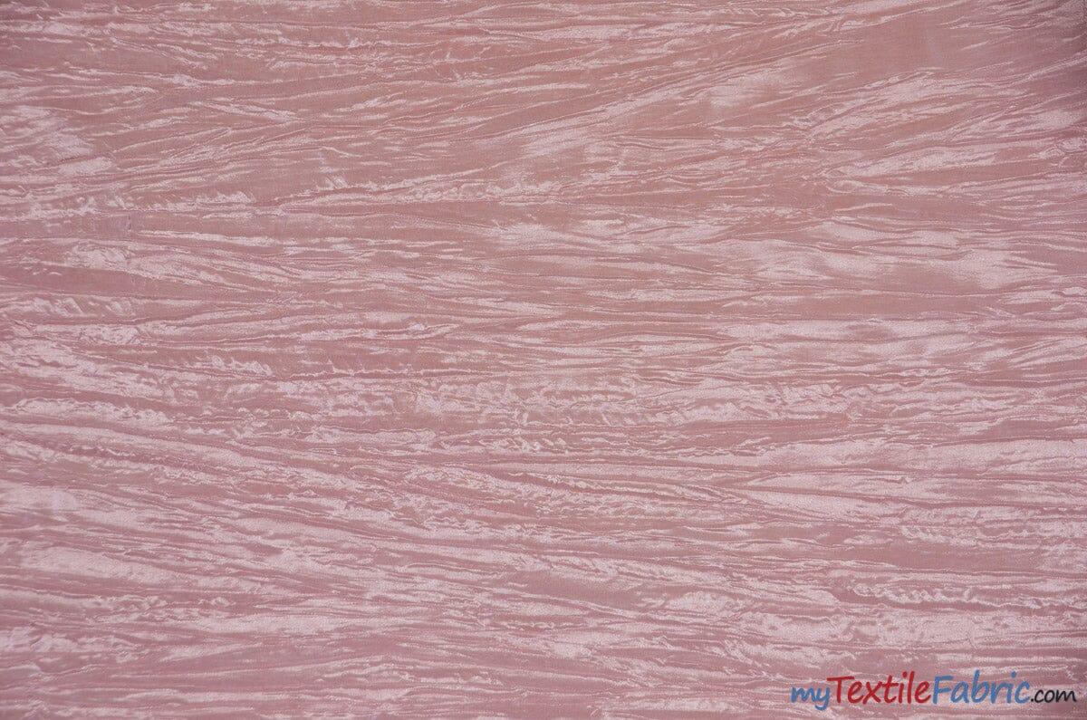 Crease Taffeta Crush Taffeta Polyester Fabric - Crushed Texture, 50/52" Width (Continuous Yards Or By Bolt)