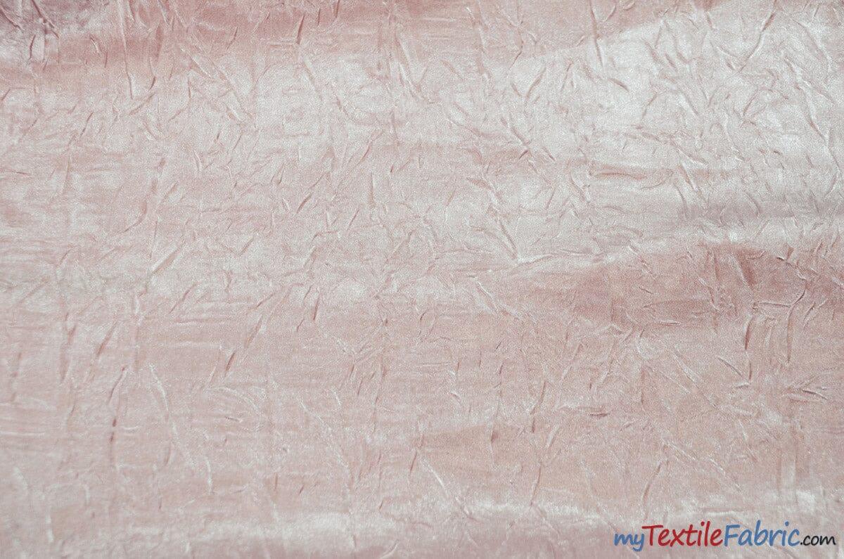 Silky Crush Satin Polyester Fabric - Crushed Charmeuse Satin, Multiple Colors, 54" Width (1 Yard)