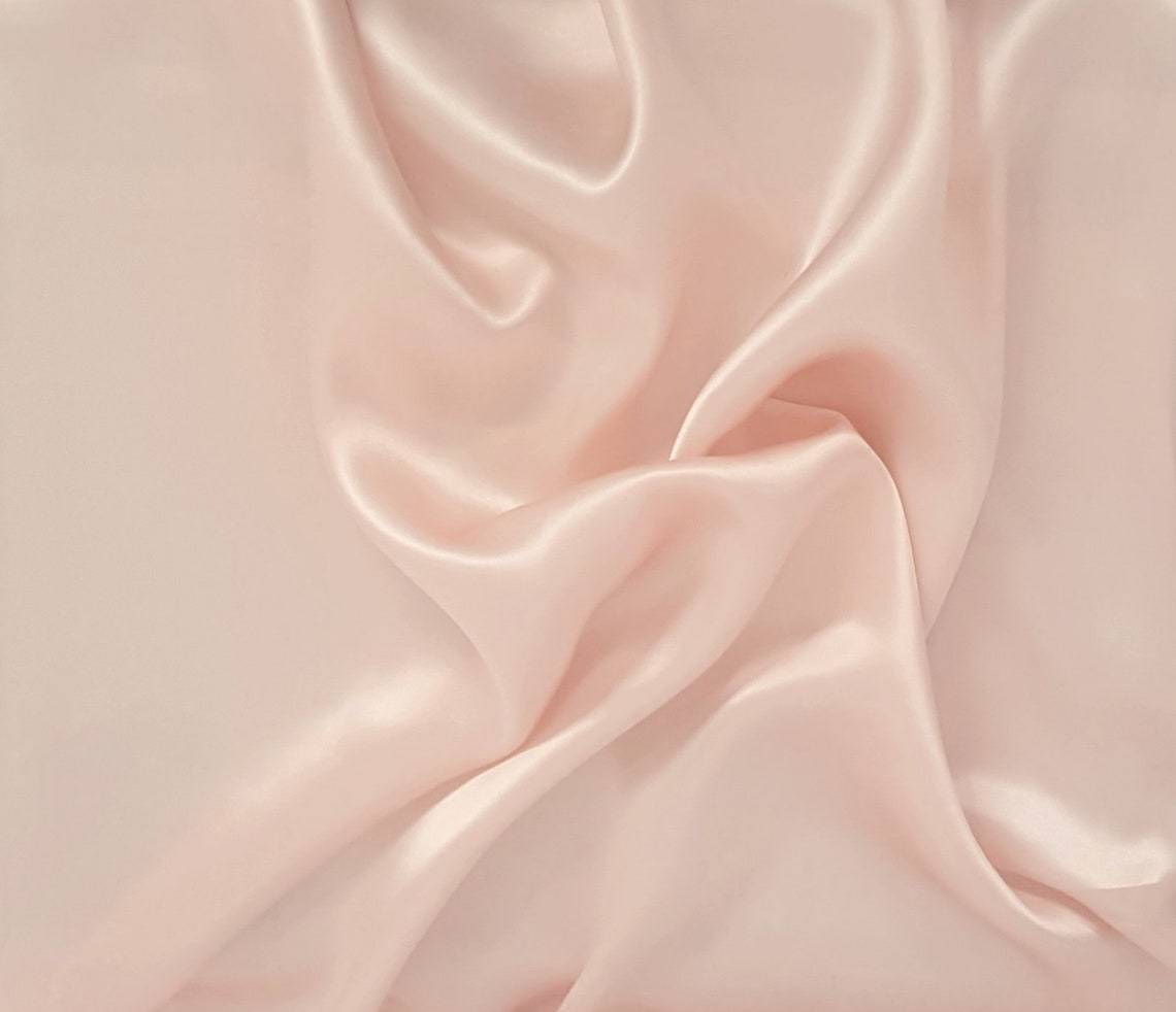 Silk Charmeuse Blush Fabric