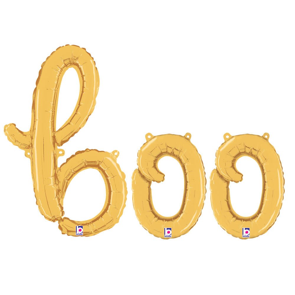 Foil Balloon BOO Script Letters Kit