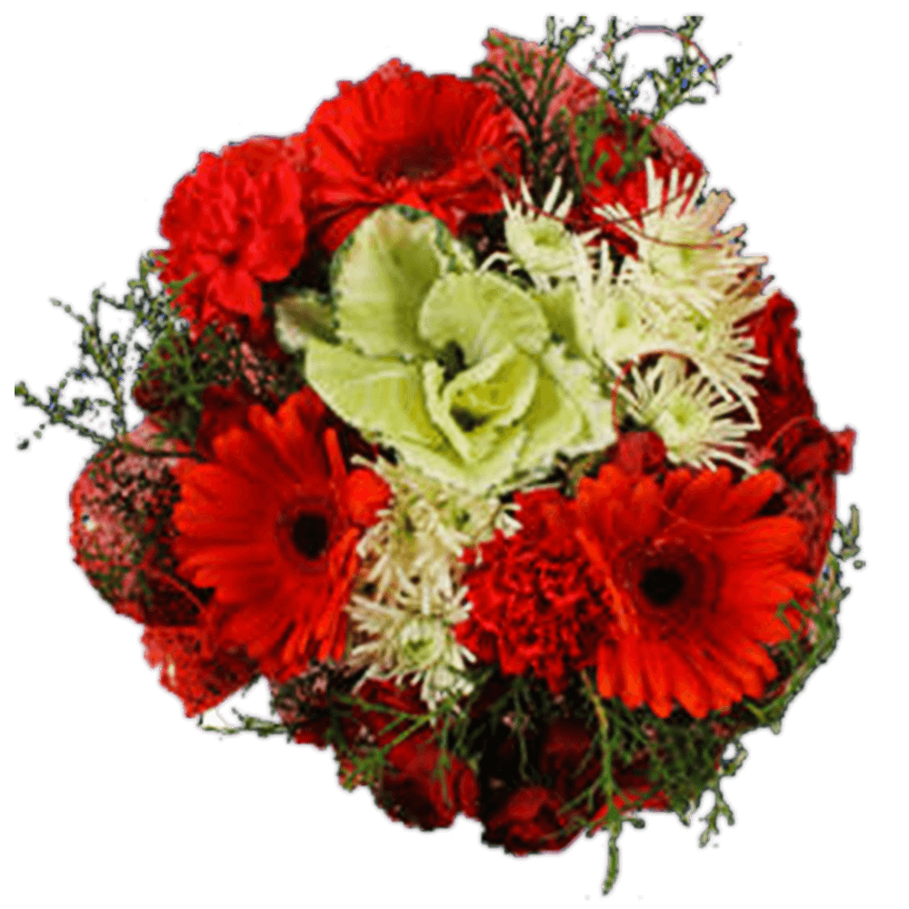 Peaceful Christmas Flower Bouquets Fresh Holiday Arrangement Set