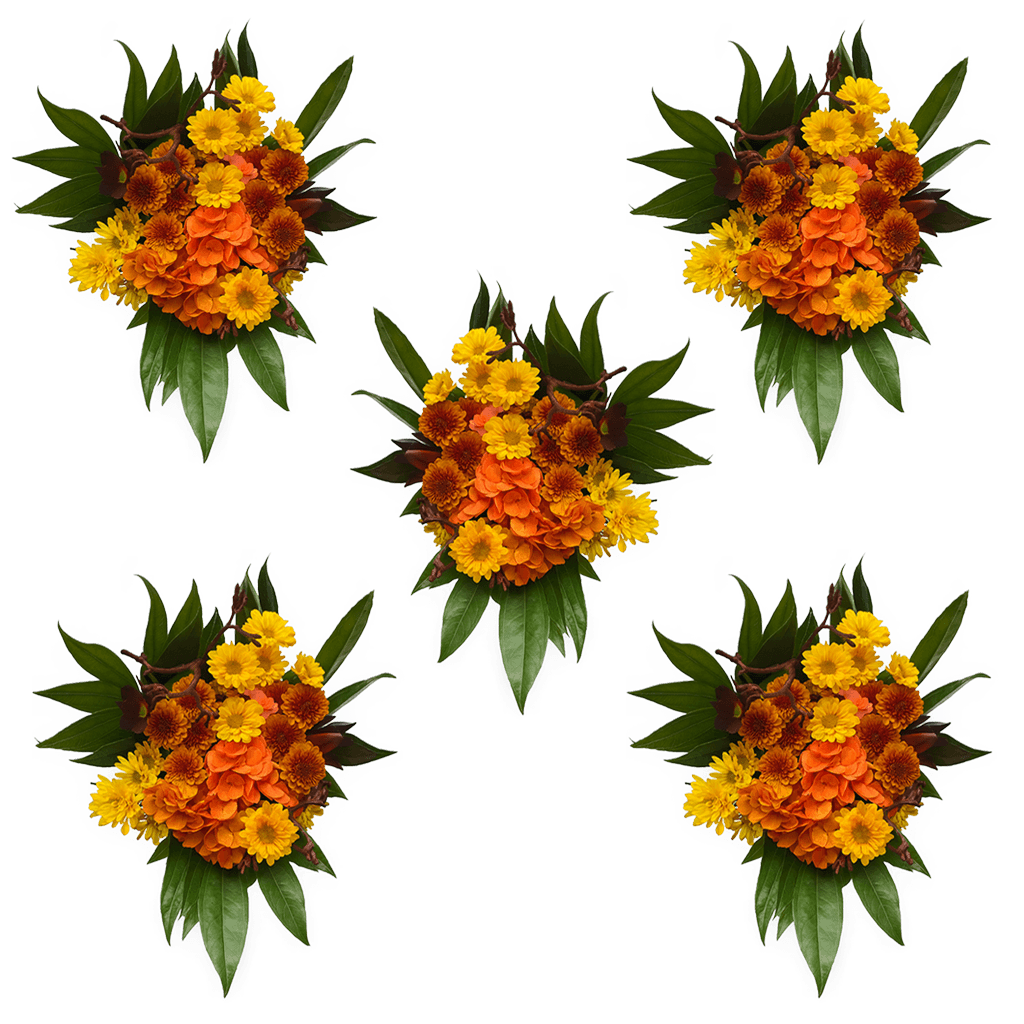 Thanksgiving Fresh Flower Bouquet Festive Floral Arrangement Pack