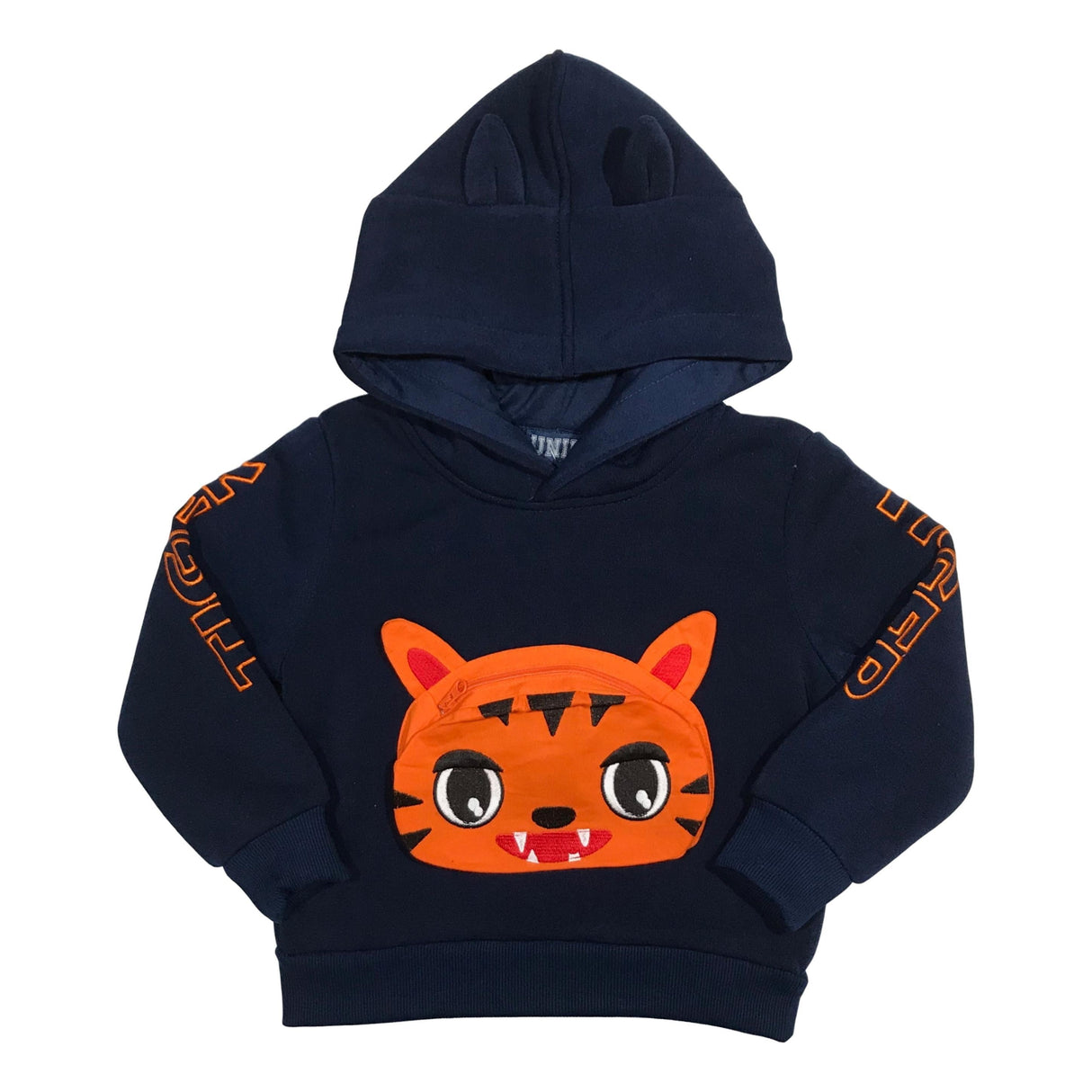 Tiger Boy's Hoodie - Boy's Hoodie, Navy, Gray, Red, Color/Size (1 Piece)