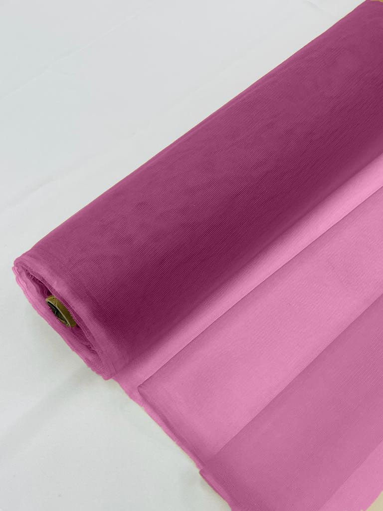 Bridal Illusion Mesh Tulle Fabric - Sheer Mesh, 58" Width, Sold By The Yard (1 Yard)