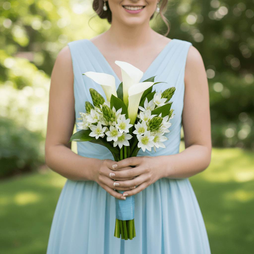 Calla Lily Star of Bethlehem Bridesmaids Bouquets 6 Sets 20 Stems Each