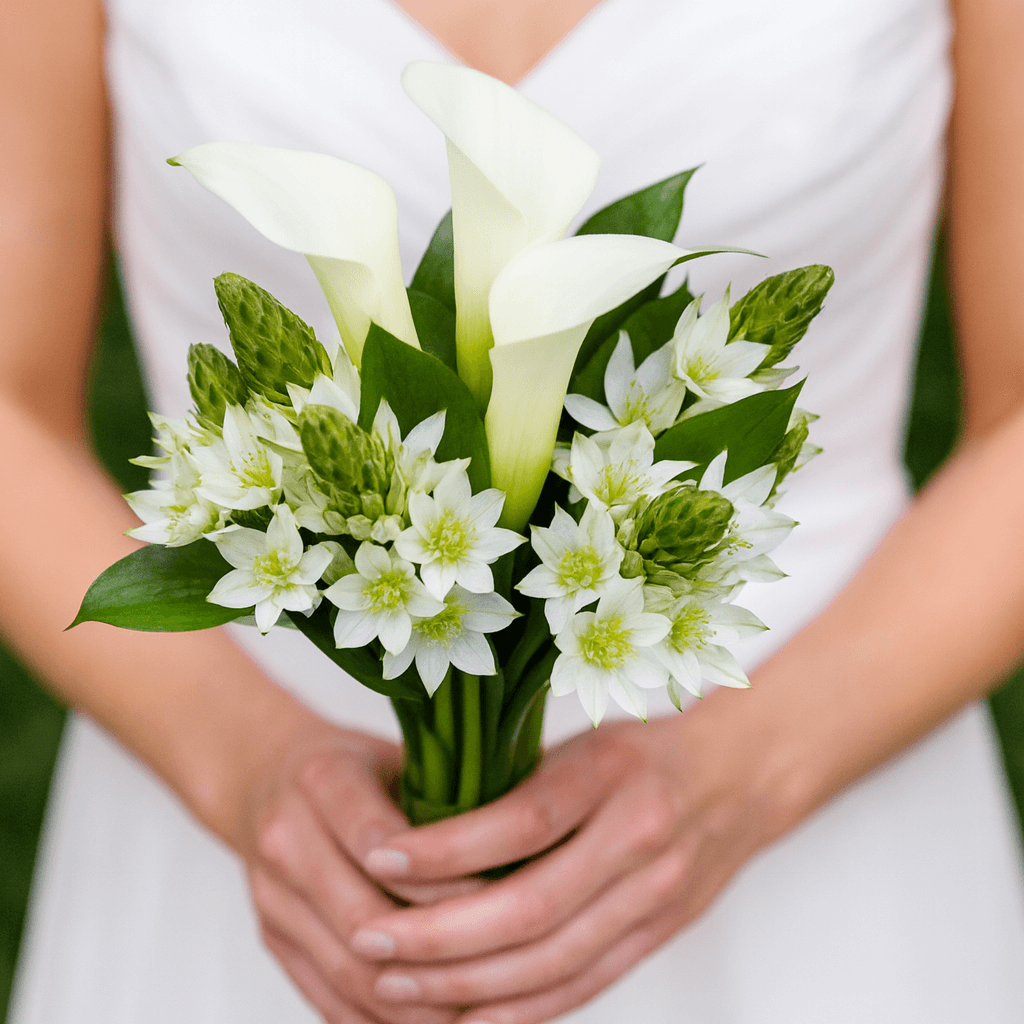 Calla Lily Star of Bethlehem Bridesmaids Bouquets 6 Sets 20 Stems Each