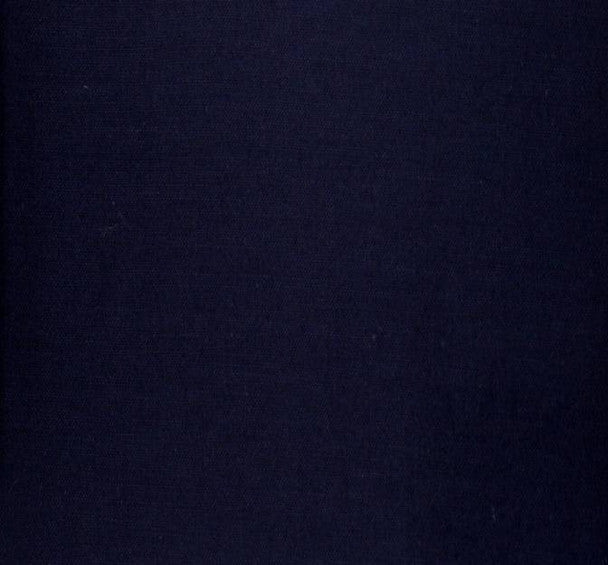 Solid Navy Fabric 65/35 Poly Cotton, 58/60" Wide 1 Yard Lightweight Woven Apparel & Home Decor Fabric