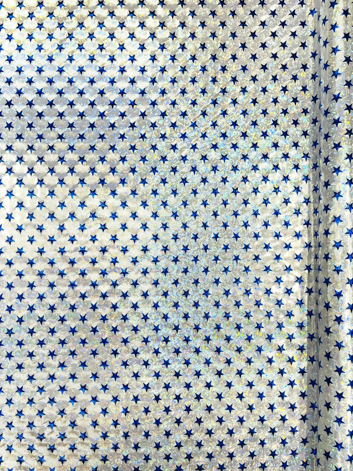 Brocken Glass Star Spandex Fabric - Red/White Broken Glass Star Pattern, 58" Width (1 Yard)