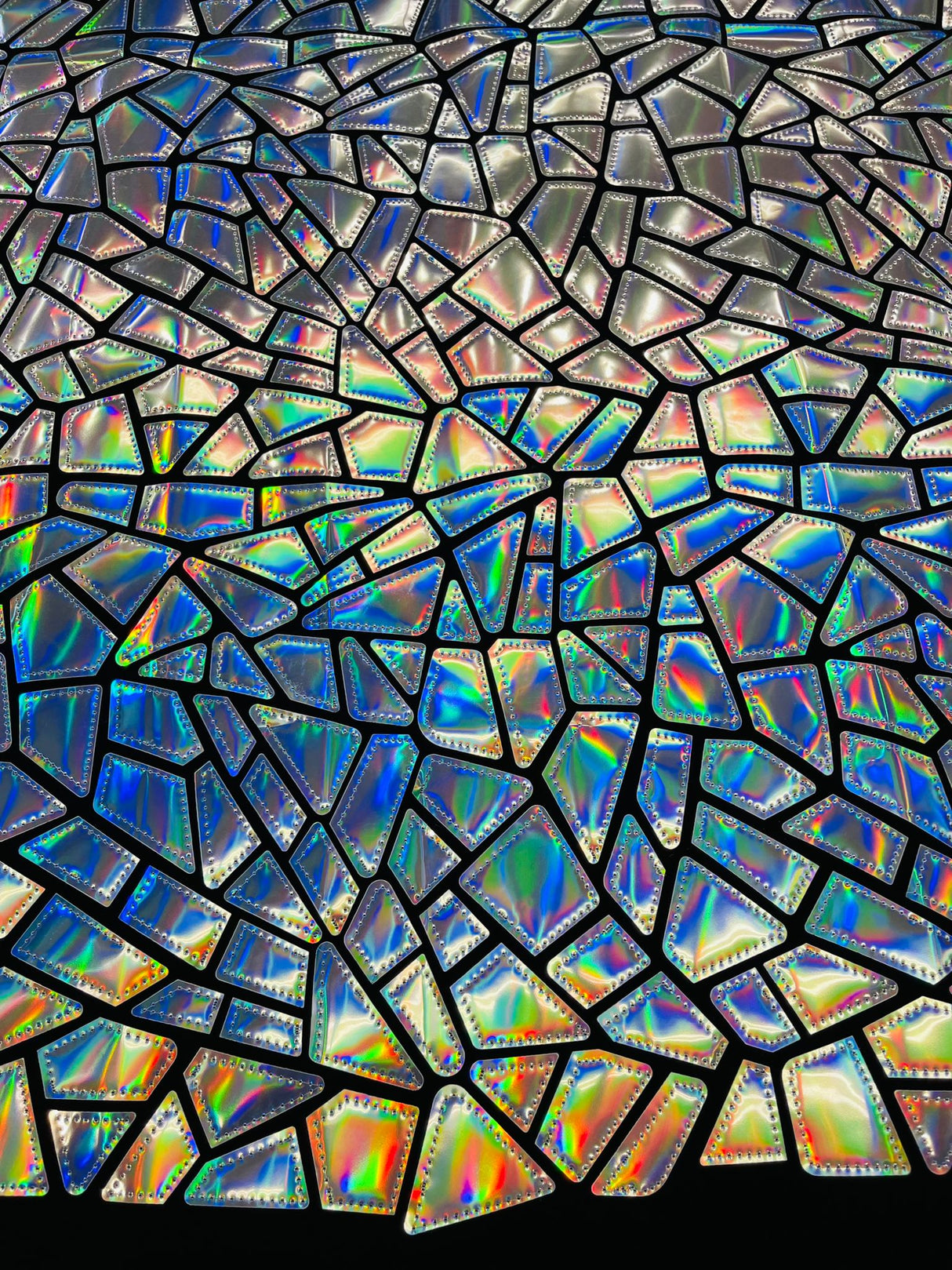 Broken Glass Sequin Velvet Fabric - Broken Glass Sequin, 58" Width (36 Inches)
