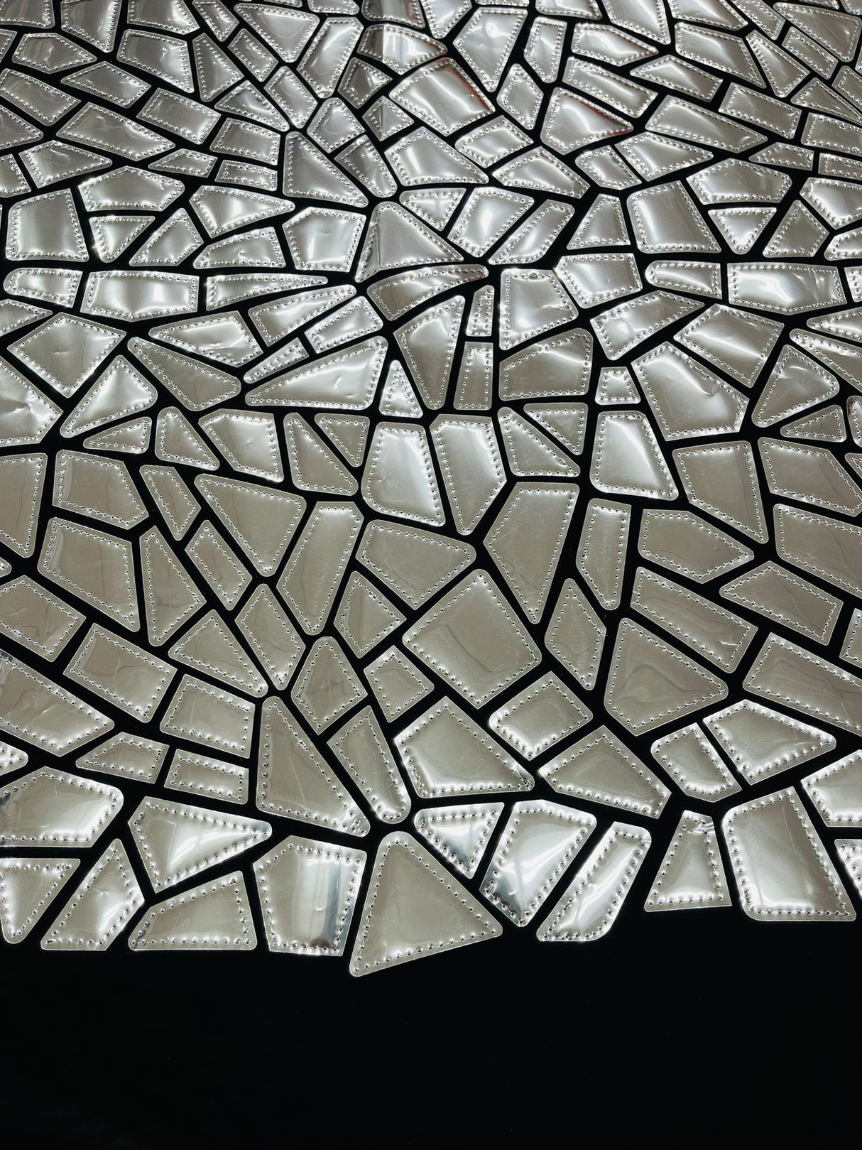 Broken Glass Sequin Velvet Fabric - Broken Glass Sequin, 58" Width (36 Inches)