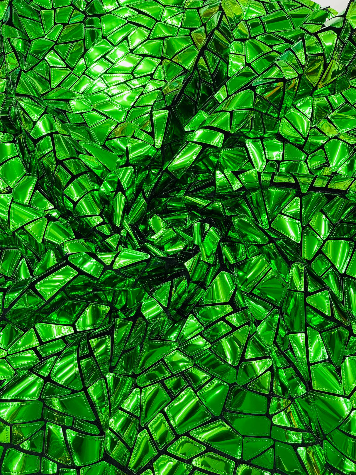 Broken Glass Sequin Velvet Fabric - Broken Glass Sequin, 58" Width (36 Inches)