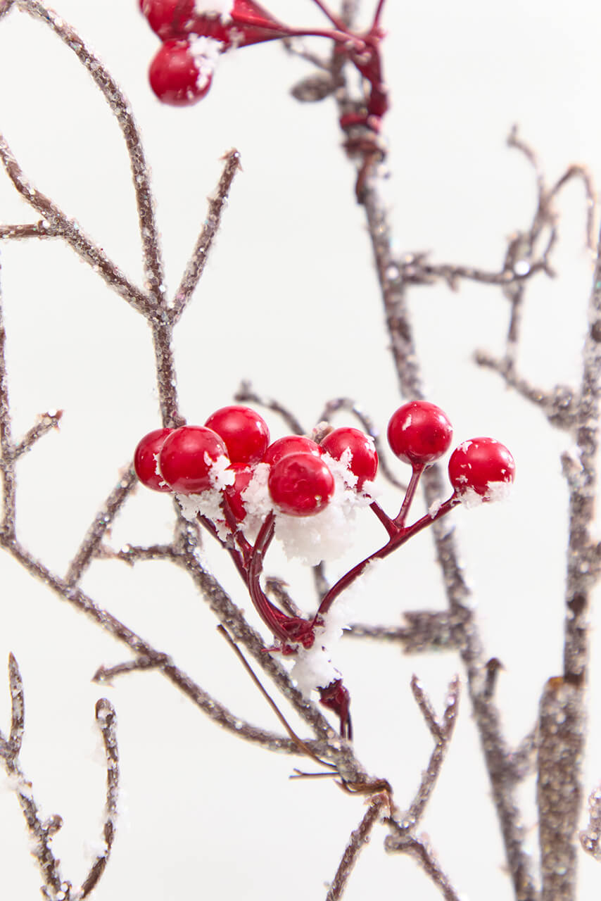 32" Snow Berry Spray