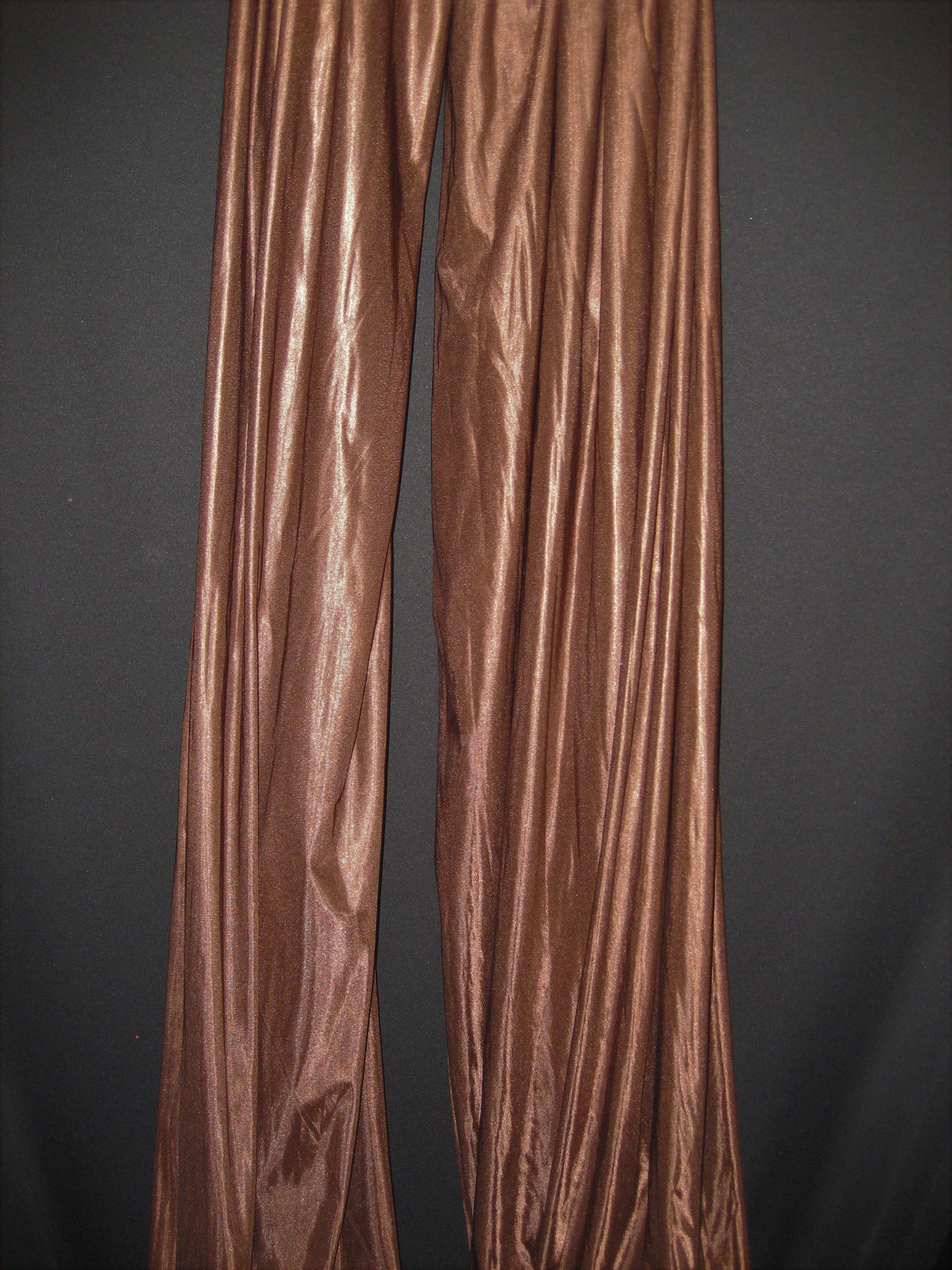 Low Stretch Brown Polyester Fabric - Brown, 108"-120" Width (1 Yard)